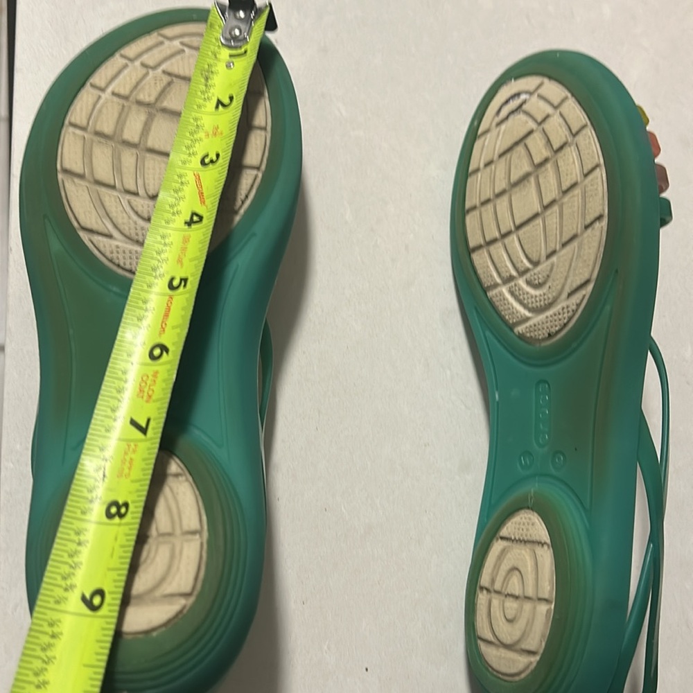 Crocs Isabella Flat Sandal Shoes Women’s Island Green size 9 Kelly sandals - Picture 13 of 13
